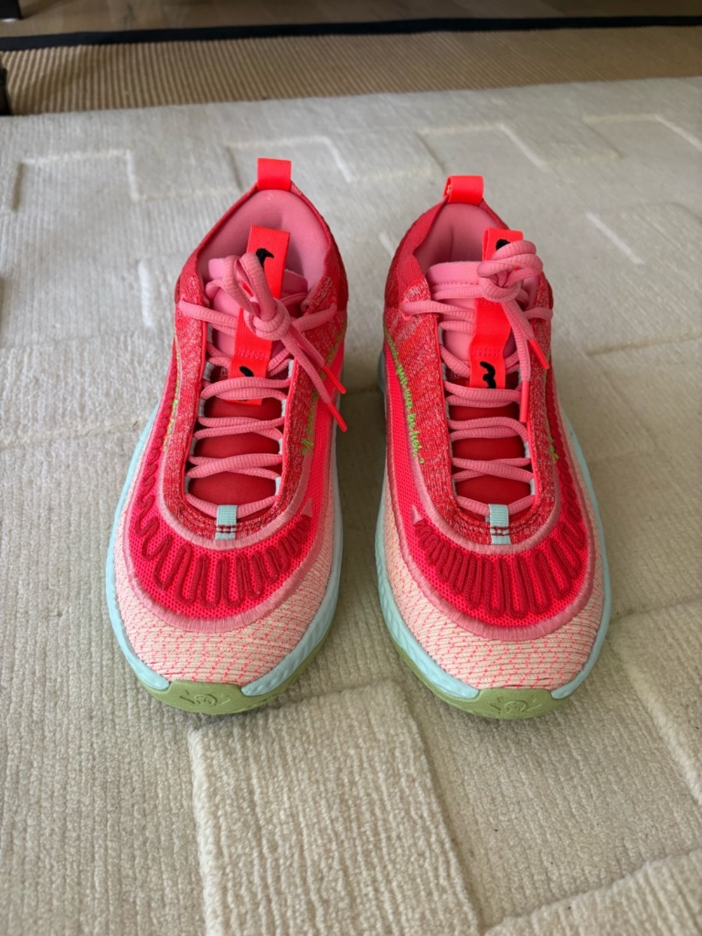 Nike Cosmic Unity 3 Aja Wilson hot pink green blue knit shoes women’s 8 - Picture 3 of 12